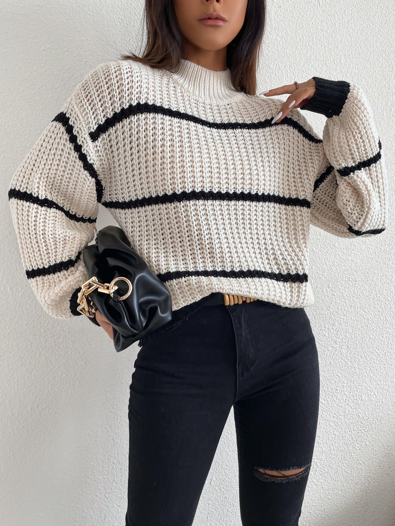 Casual Chic Gestreepte Damestrui