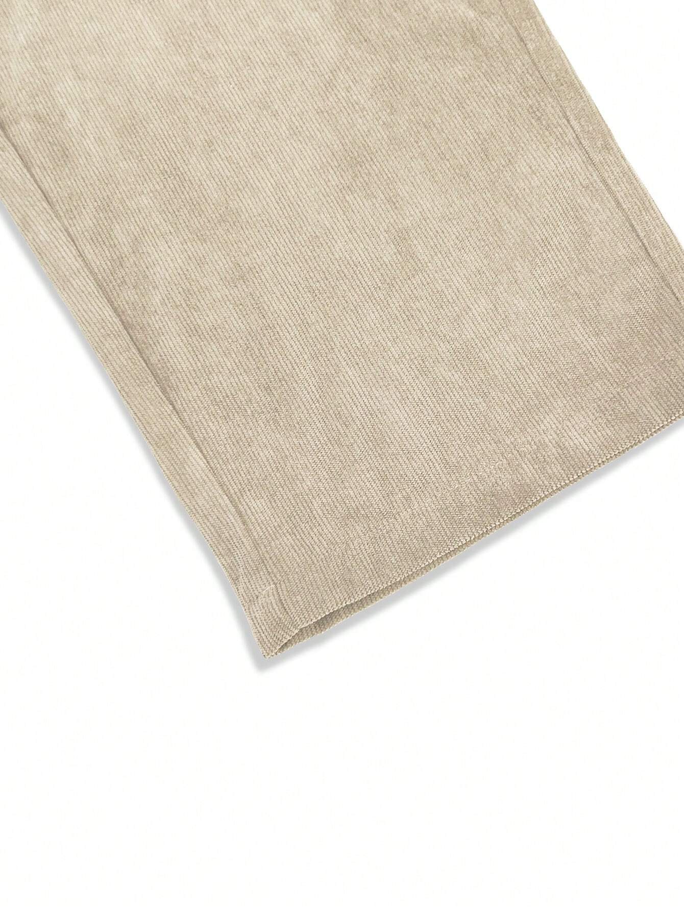 Manfinity Losse pasvorm Heren Corduroy Broeken Met Schuine zakken