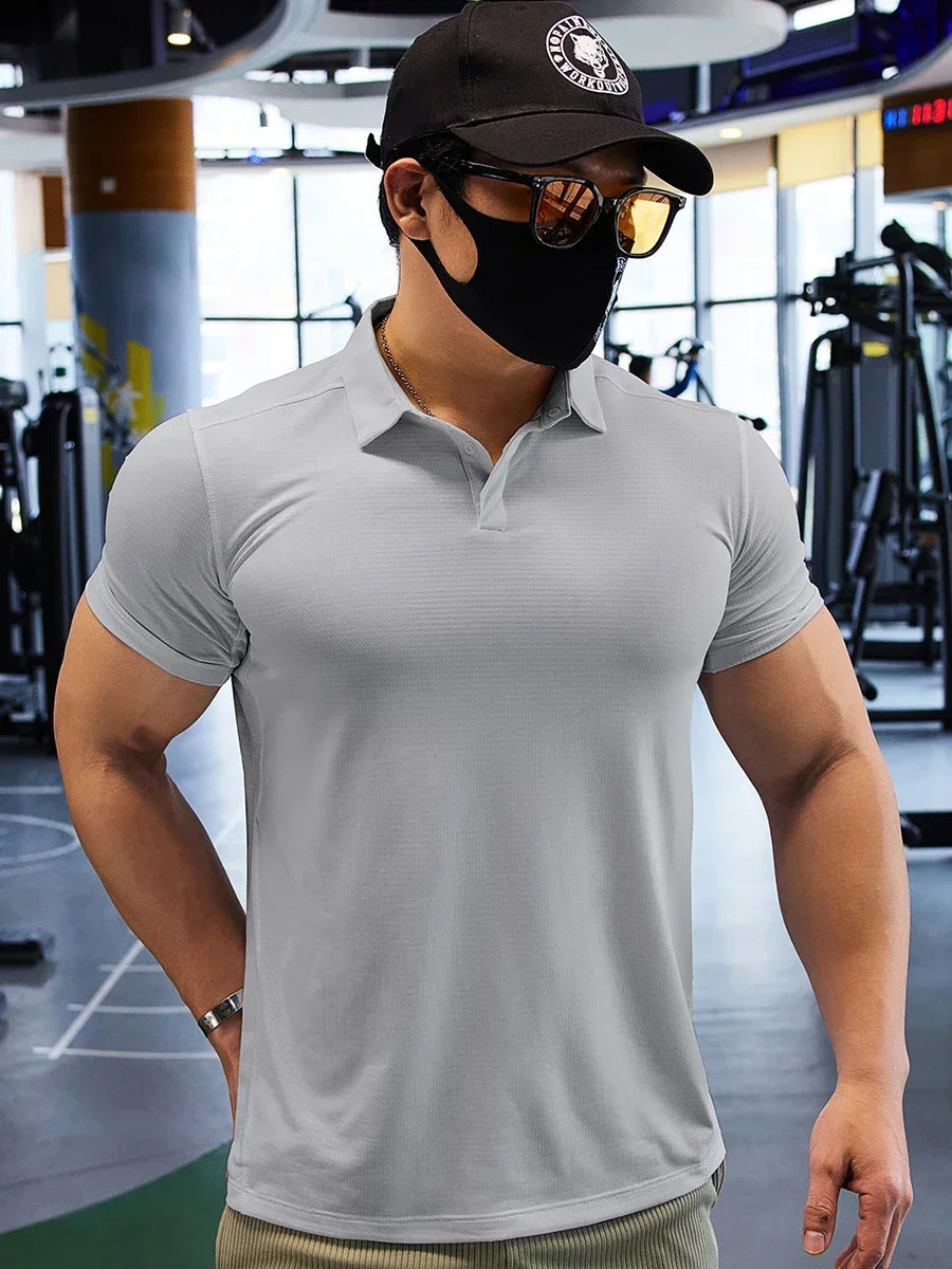 Men Dry Fit Compression Sweatshirt Man Short Sleeve
