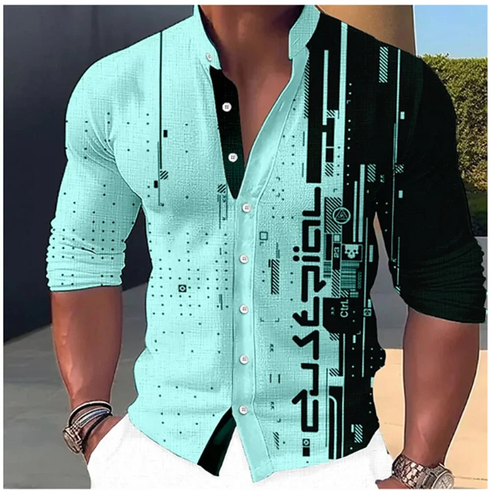 New Fashion Standing Collar Men's Creative