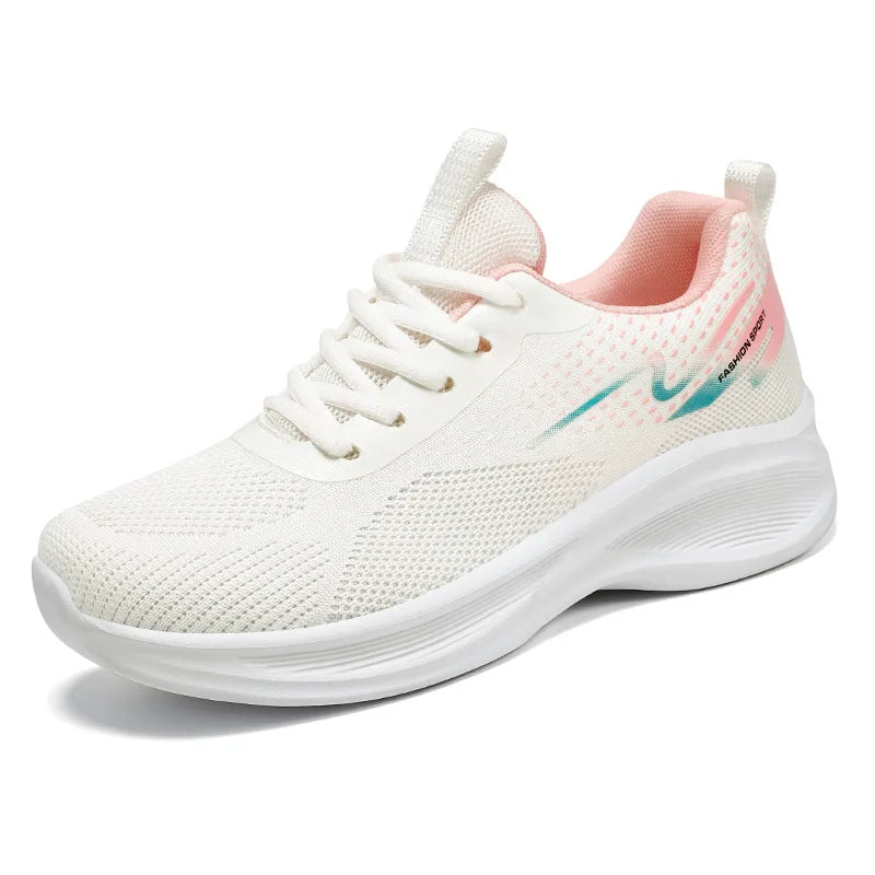 Breathable Lace-up Running Shoe