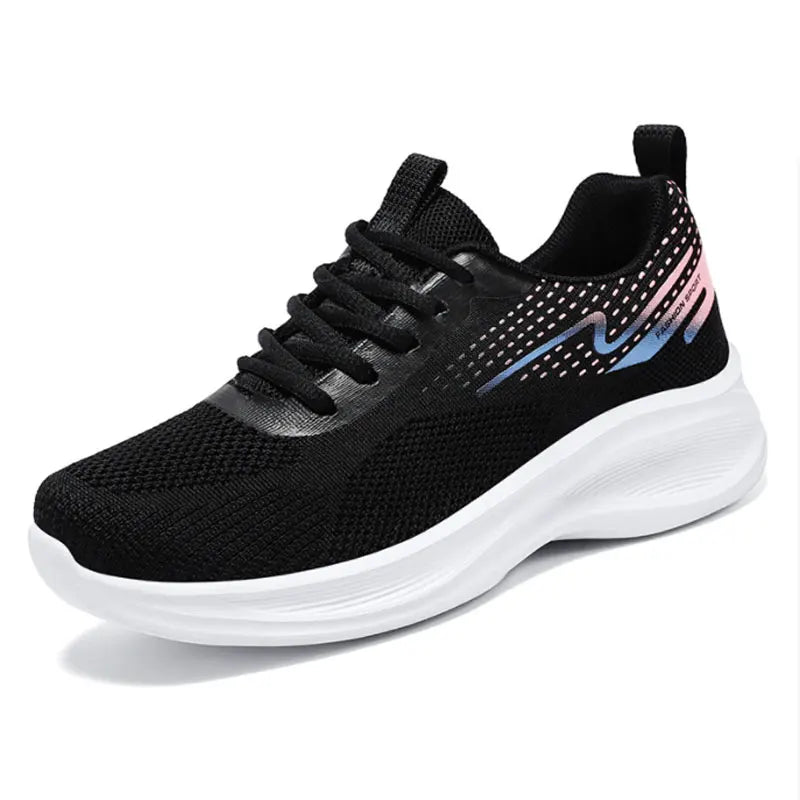 Breathable Lace-up Running Shoe