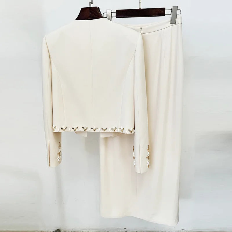 Luxury Beading Crystal Cardigan Jacket