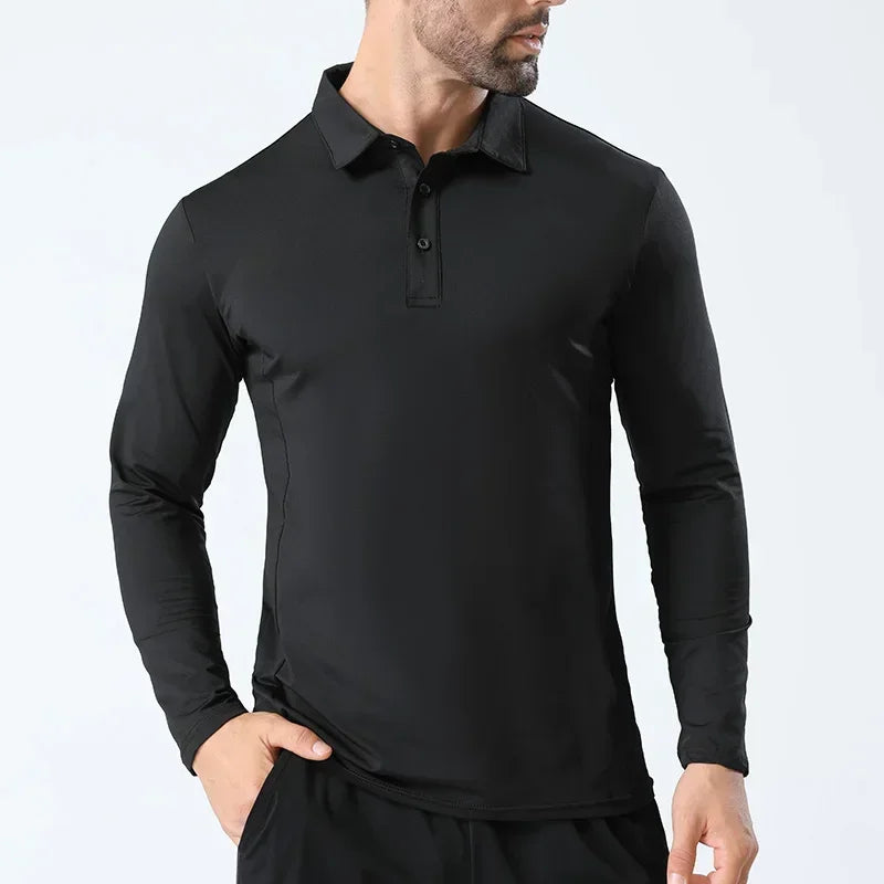 Men Sport T-shirt Breathable Training Long Sleeved