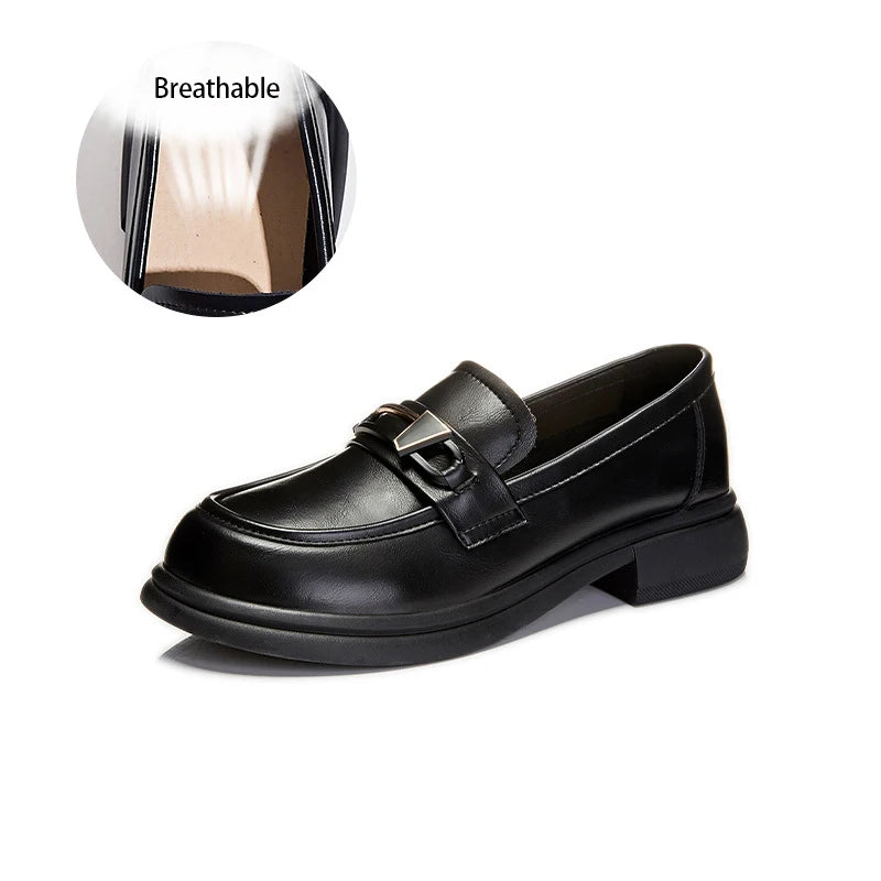 Spring Autumn Women's Shoes Female Genuine Leather