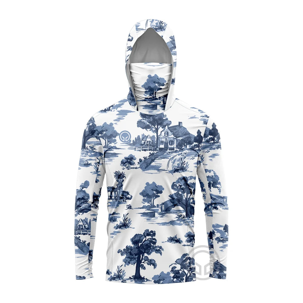 GCBIG Fishing Wear Long Sleeve Hooded Fishing Shirt