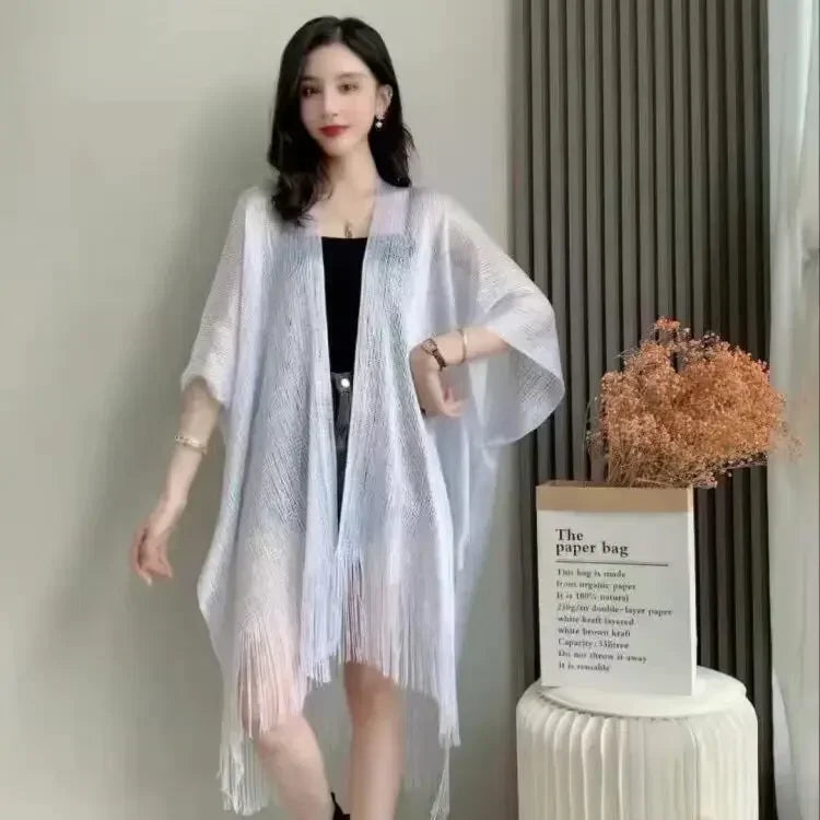Tassel Gold Bikini Cover Up Sexy Beach Dress