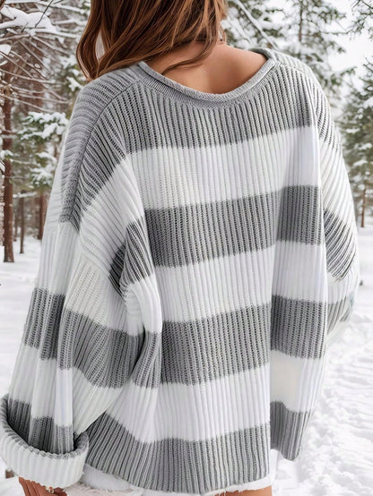 Casual Ronde Hals Trui voor Dames