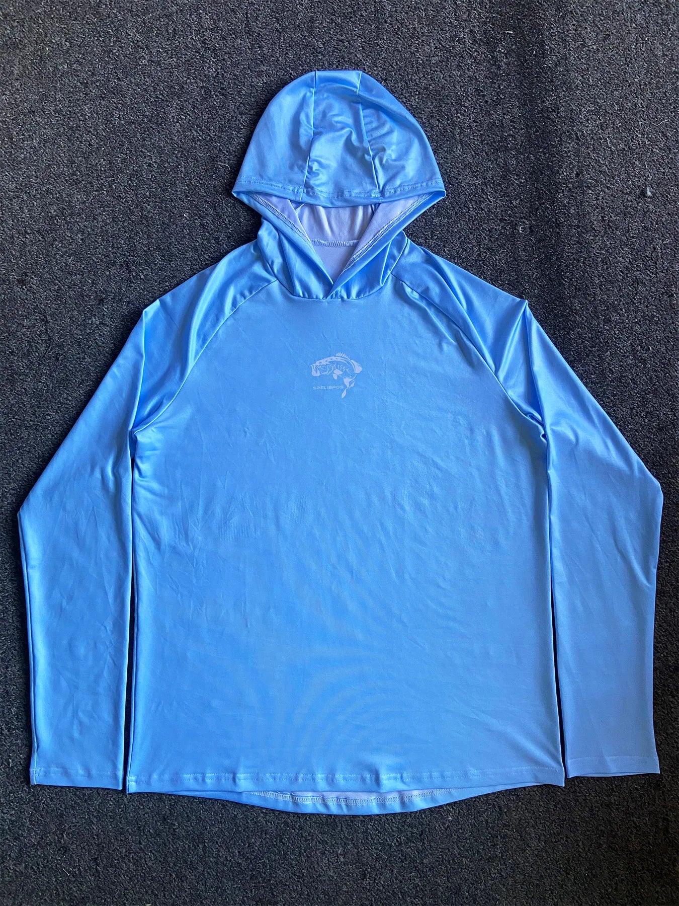 Riding Tops Wear Blue Fishing Shirt UPF 50+