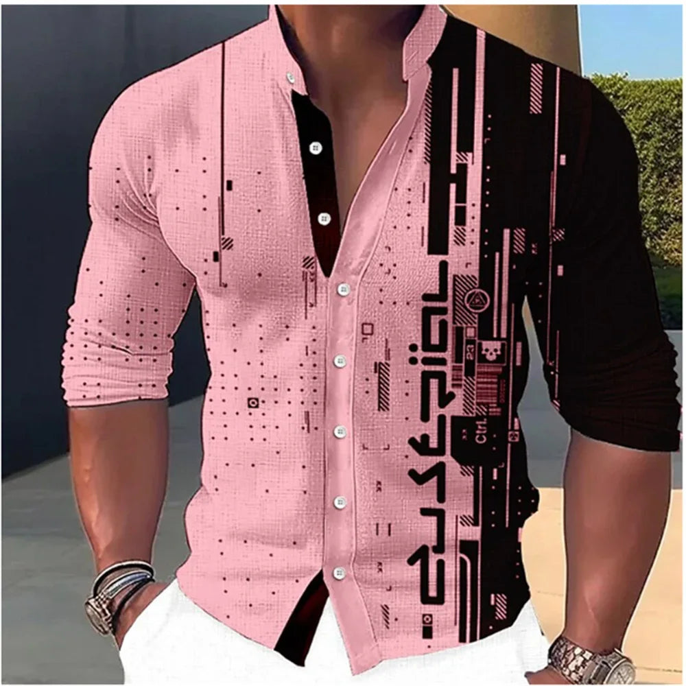 New Fashion Standing Collar Men's Creative