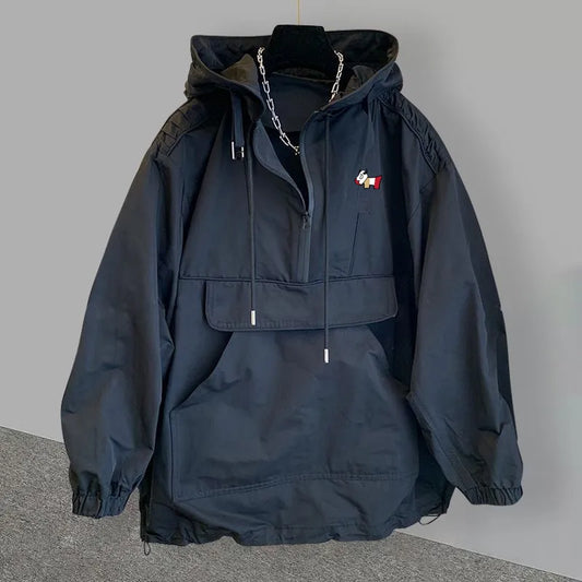 Korean Golf Clothing Trend Hooded Windproof Coat