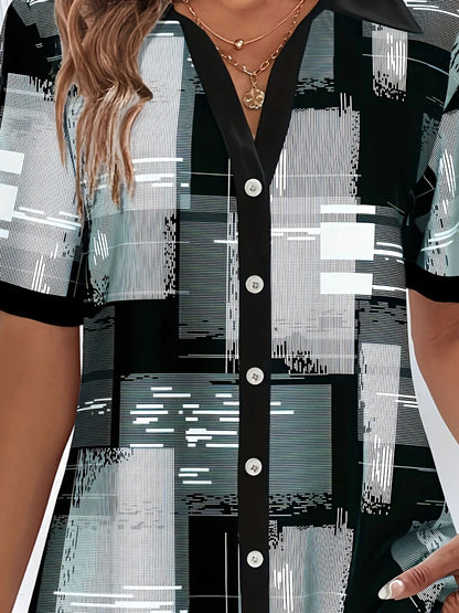 Women's Plus Size Shirt Summer Chic Elegant