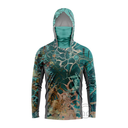 GCBIG Fishing Wear Long Sleeve Hooded Fishing Shirt