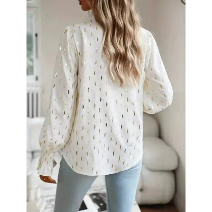 Women's Plus Size 1XL-5XL Fashion V-neck Shirt