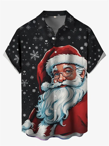 2025 shirt men's casual loose short sleeved