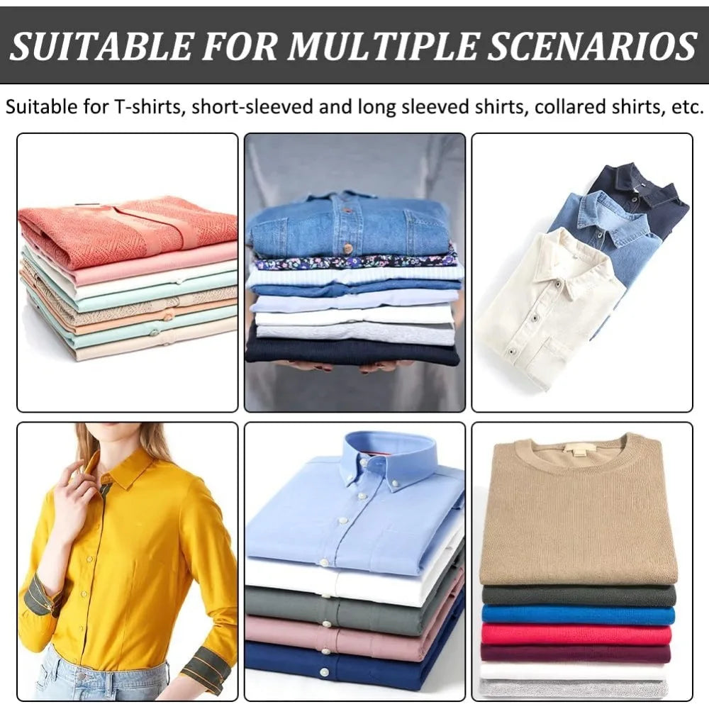 30Pcs White Rectangle Shirt Inserts 11.4x9.4inch Foldable