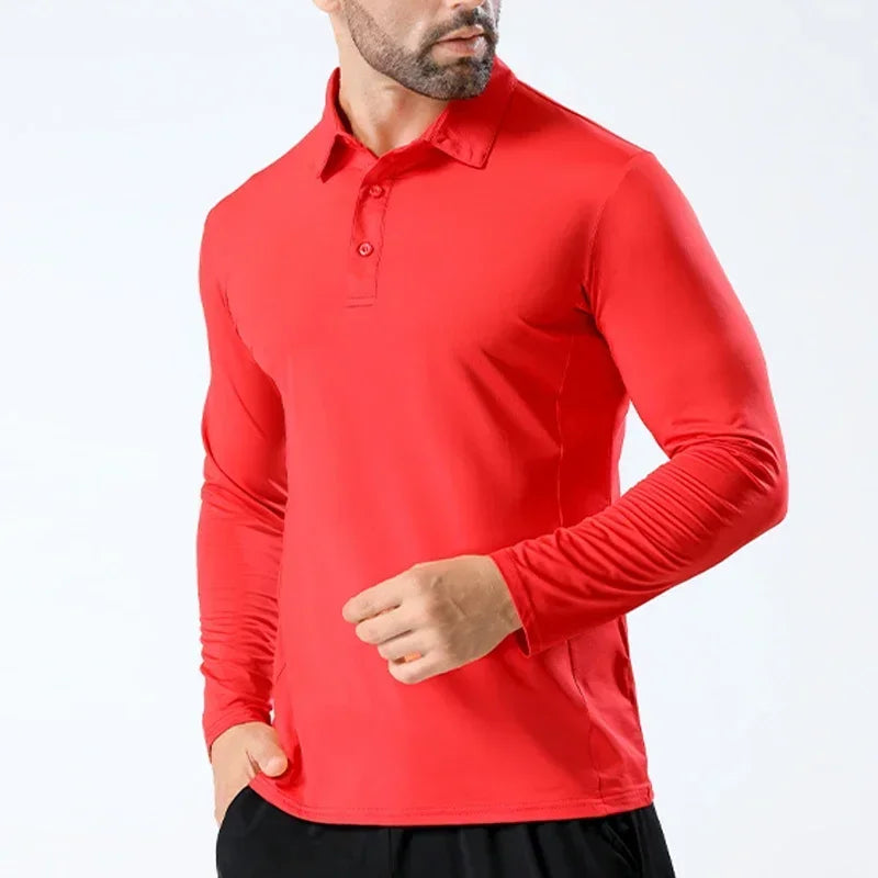 Men Sport T-shirt Breathable Training Long Sleeved