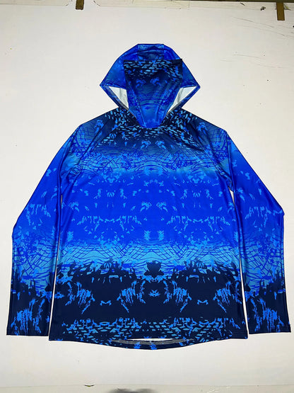 HUK Shirts Men Hooded Mask Fish Tops Wear