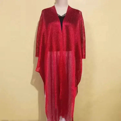 Tassel Gold Bikini Cover Up Sexy Beach Dress