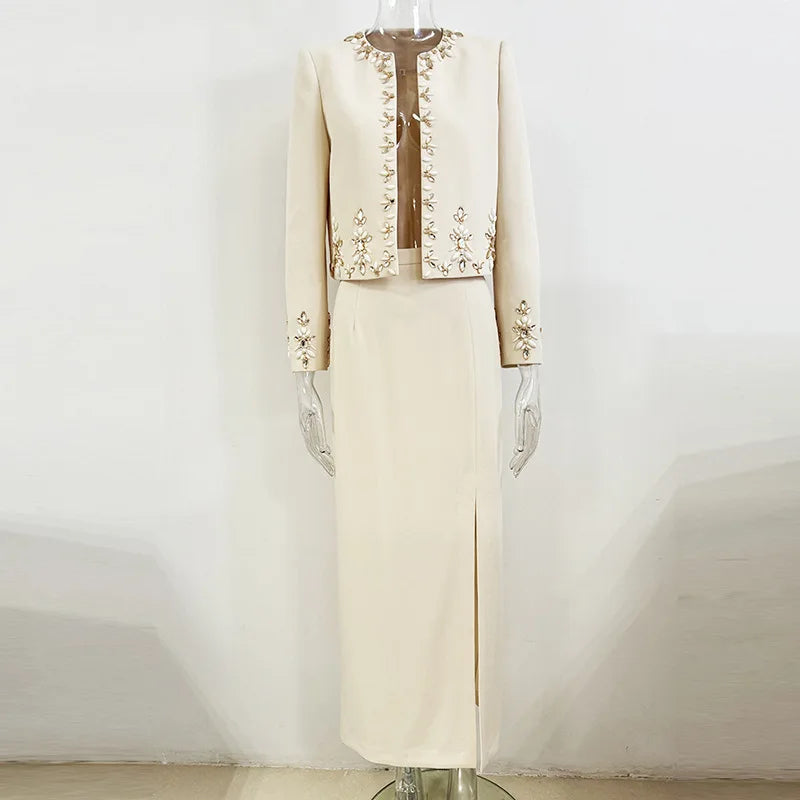 Luxury Beading Crystal Cardigan Jacket