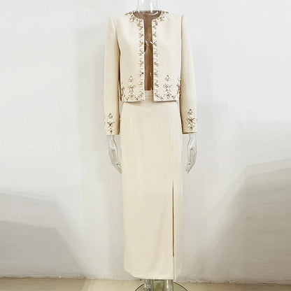 Luxury Beading Crystal Cardigan Jacket