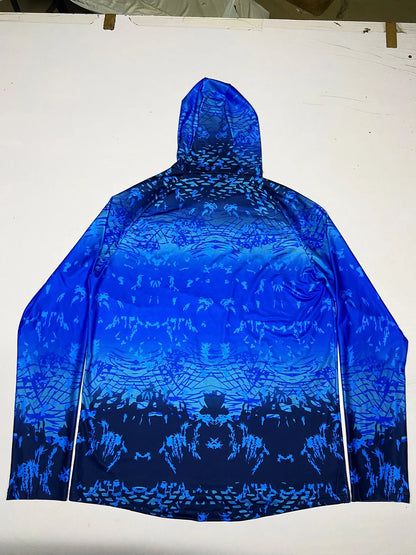 HUK Shirts Men Hooded Mask Fish Tops Wear