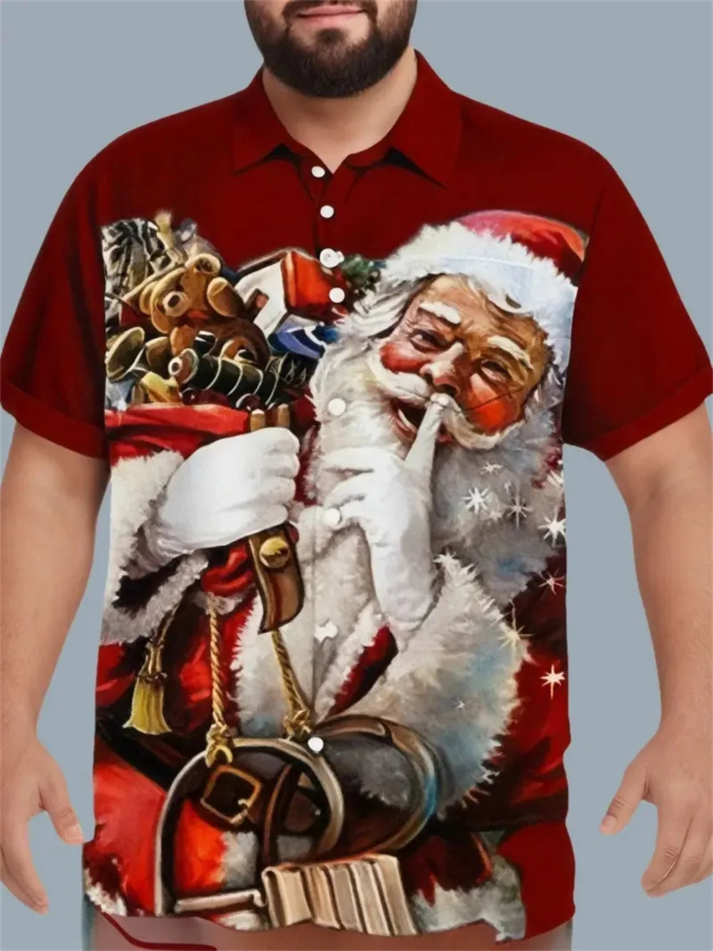 2025 shirt men's casual loose short sleeved