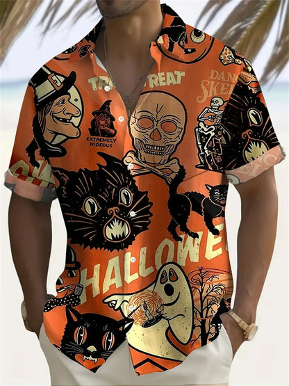 2025 shirt men's casual loose short sleeved