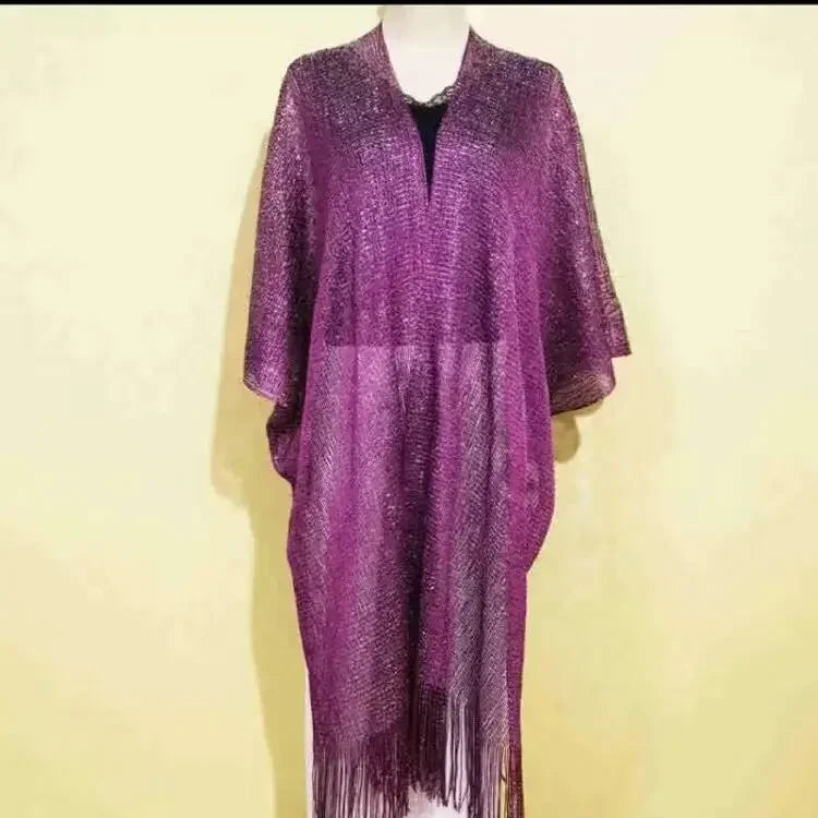 Tassel Gold Bikini Cover Up Sexy Beach Dress