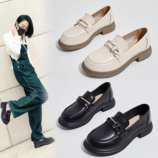Spring Autumn Women's Shoes Female Genuine Leather