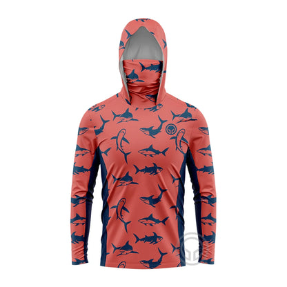 GCBIG Fishing Wear Long Sleeve Hooded Fishing Shirt