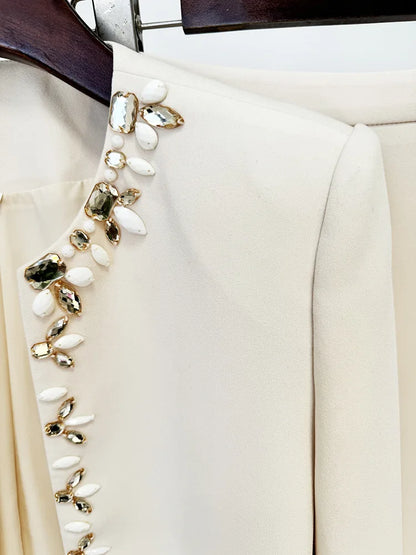 Luxury Beading Crystal Cardigan Jacket