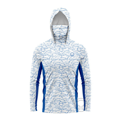 GCBIG Fishing Wear Long Sleeve Hooded Fishing Shirt