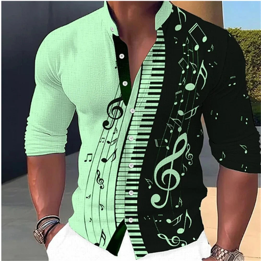 New Fashion Standing Collar Men's Creative