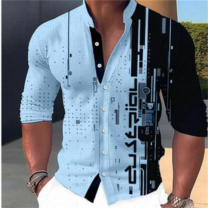 New Fashion Standing Collar Men's Creative